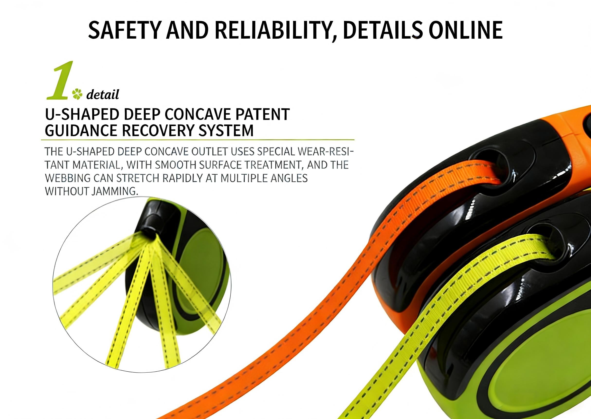 Heavy Duty Retractable Dog Leash - 16ft Tangle-Free | RoamX Pet